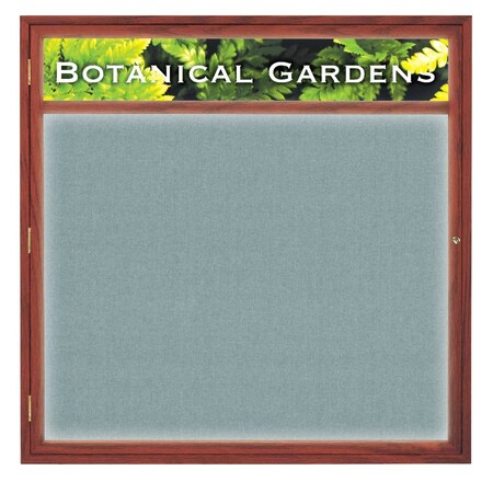 United Visual Products Open Faced Traditional Corkboard, 36x24" UV641A-BRONZE-COBACC